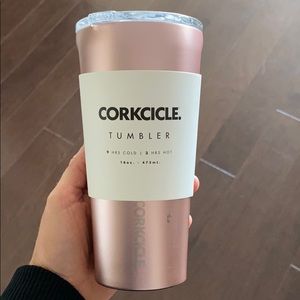 Corkcicle rose metallic tumbler